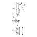 Змішувач термостат. для душу з гарнітурою Grohe Precision Flow (34841000) - Фото 2